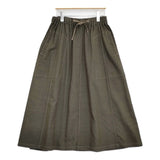 45R/45rpm ウールサージのテントスカート 定価44000円 ロングスカート カーキ レディース フォーティーファイブアールピーエム【中古】5-1206T♪