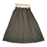 45R/45rpm ウールサージのテントスカート 定価44000円 ロングスカート カーキ レディース フォーティーファイブアールピーエム【中古】5-1206T♪