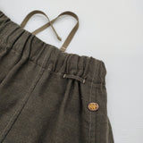 45R/45rpm ウールサージのテントスカート 定価44000円 ロングスカート カーキ レディース フォーティーファイブアールピーエム【中古】5-1206T♪