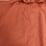 LOISIR フリルカラー コットン ブラウス シャツ オレンジ系 レディース ロワズィール【中古】6-0126M∞