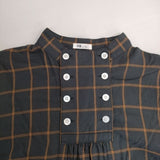 IDEE POOL H& by POOL ハンドバイプール IDEE Stand UP Collar Blouse スタンドカラー IDE-11-6 ブラウス シャツ グリーン系 レディース イデープール【中古】6-0126M∞