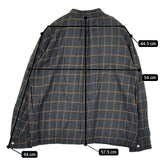 IDEE POOL H& by POOL ハンドバイプール IDEE Stand UP Collar Blouse スタンドカラー IDE-11-6 ブラウス シャツ グリーン系 レディース イデープール【中古】6-0126M∞