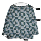 Sally Scott コットン 総柄 ブラウス カットソー ブルー グリーン グレー レディース サリースコット【中古】6-0126M∞