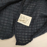 Conges payes B0133RFB037 シャーリングTブラウス 製品洗い ワイド ブラウス シャツ ネイビー レディース コンジェ ペイエ【中古】6-0605S∞
