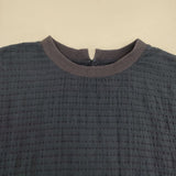 Conges payes B0133RFB037 シャーリングTブラウス 製品洗い ワイド ブラウス シャツ ネイビー レディース コンジェ ペイエ【中古】6-0605S∞