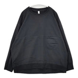 prit プルオーバー ストレッチ 切り替え 製品染め ブラウス シャツ ブラック レディース プリット【中古】6-0126M∞