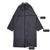 KURASHI&Trips 晴れの日も着たいレインコート 収納バッグ付 コート ブラック レディース クラシアンドトリップス/北欧、暮らしの道具店【中古】6-0117M∞