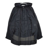 ESTROISLOSE ケミカルレースフードブラウス 定価18400円 EB24205 ブラウス シャツ ブラック レディース エストゥロワルーズ【中古】6-0126M∞