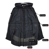 ESTROISLOSE ケミカルレースフードブラウス 定価18400円 EB24205 ブラウス シャツ ブラック レディース エストゥロワルーズ【中古】6-0126M∞