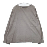 ORCIVAL OR-B0019 STT ボートネックプルオーバー ワイド ブラウス シャツ グレー レディース オーシバル/オーチバル【中古】6-0126M∞