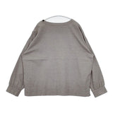 ORCIVAL OR-B0019 STT ボートネックプルオーバー ワイド ブラウス シャツ グレー レディース オーシバル/オーチバル【中古】6-0126M∞