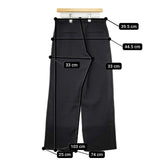 KURASHI&Trips 903-70904032-X ポリエステル スラックス パンツ ブラック レディース クラシアンドトリップス/北欧、暮らしの道具店【中古】6-0126G∞