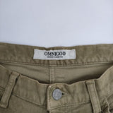 OMNIGOD モールスキン ストレッチ パンツ カーキ レディース オムニゴッド【中古】5-1208T∞