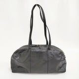 KURASHI&Trips 「がんばりどきも私らしく」一田憲子さんとつくったラウンドレザーバッグ ブラック レディース クラシアンドトリップス/北欧、暮らしの道具店【中古】5-1026G♪