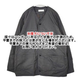 Normally ノーマリー 北欧、暮らしの道具店 903-7100049-X ライトジャケット 中綿 ノーカラージャケット グレー レディース【中古】5-1208T∞