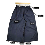 KURASHI&Trips 903-70905060-X コットン ワイドパンツ キュロット ネイビー レディース クラシアンドトリップス/北欧、暮らしの道具店【中古】6-0126G∞