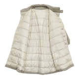 ESTROISLOSE ライトワッシャーツイルダウンコート 定価59400円 EB23304 ダウンコート ライトグレー レディース エストゥロワルーズ【中古】5-1123A♪