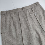 Mint Designs ウール テーパード スラックス パンツ グレージュ レディース ミントデザインズ【中古】5-1208T∞