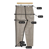 Mint Designs ウール テーパード スラックス パンツ グレージュ レディース ミントデザインズ【中古】5-1208T∞