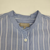 MARGARET HOWELL 578-0152603 WIDE PJ STRIPE COTTON SHIRT プルオーバー ブラウス シャツ ブルー レディース マーガレットハウエル【中古】6-0605S∞