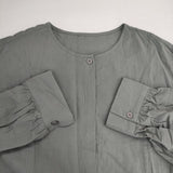 KURASHI&Trips サイドギャザーの2WAYワンピース 定価15070円 インナー付き 903-70903802-X ワンピース グレー系 レディース クラシアンドトリップス/北欧、暮らしの道具店【中古】6-0126M∞