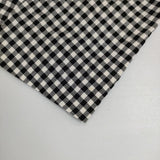 PLAIN PEOPLE ウールシルク チェック テーラードジャケット ブラック ホワイト レディース プレインピープル【中古】6-0126M∞