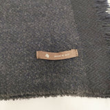 maison de SOIL 大判 マフラー ストール ネイビー グレー レディース メゾンドソイル【中古】5-1120T◎