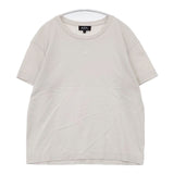 A.P.C. ロゴプリント 半袖Ｔシャツ カットソー ベージュ レディース アーペーセー【中古】6-0605S∞