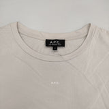 A.P.C. ロゴプリント 半袖Ｔシャツ カットソー ベージュ レディース アーペーセー【中古】6-0605S∞