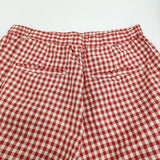 R&D.M.Co- ギンガムチェックサルエルテーパードガムパンツ 定価52800円 25AW レッド ホワイト レディース オールドマンズテーラー【中古】5-1026M♪