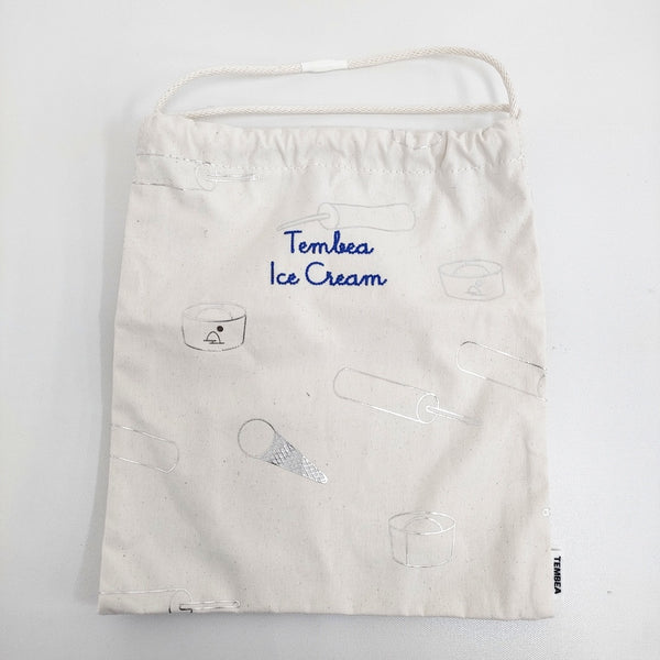 TEMBEA 巾着 ICE アイスクリームバッグ 定価8800円 巾着バッグ 2025 アイボリー レディース テンベア【中古】5-1026G♪