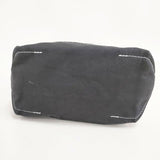 TEMBEA Baguette tote PIZZA バケット ピザ トートバッグ ホワイト ブラック レディース テンベア【中古】6-0111G∞