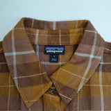 patagonia W’s Fjord Flannel Shirt ウィメンズフィヨルドフランネルシャツ 42406 長袖シャツ FA24 ブラウン レディース パタゴニア【中古】5-1208T∞