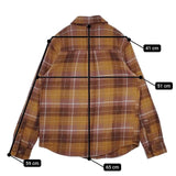 patagonia W’s Fjord Flannel Shirt ウィメンズフィヨルドフランネルシャツ 42406 長袖シャツ FA24 ブラウン レディース パタゴニア【中古】5-1208T∞