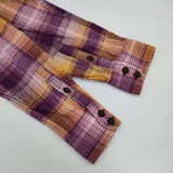 patagonia W’s Fjord Flannel Shirt ウィメンズフィヨルドフランネルシャツ 42405 長袖シャツ FA23 パープル オレンジ レディース パタゴニア【中古】5-1208T∞