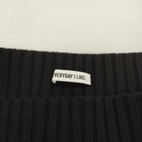 Deuxieme Classe/EVERYDAY I LIKE リブスカート 38 定価31900円 ロングスカート ブラック レディース ドゥーズィエムクラス/エヴリディアイライク【中古】5-1206T♪