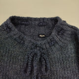 45R/45rpm 908ガンジーセーター 定価53900円 ウール ニット ネイビー レディース フォーティーファイブアールピーエム【中古】5-1205T∞