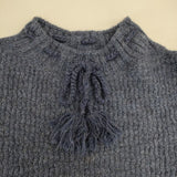 45R/45rpm 908ガンジーセーター 定価53900円 ウール ニット ネイビー レディース フォーティーファイブアールピーエム【中古】5-1205T∞