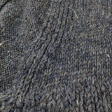 45R/45rpm リネン・ギマミックスツイードKNIT JACKET ニット 定価61600円 カーディガン ネイビー グレー レディース フォーティーファイブアールピーエム【中古】5-1206T♪