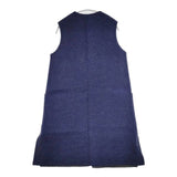 45R/45rpm カルゼ二重織ノースリーブコート リバーシブル 定価81400円 コート ネイビー グレー レディース フォーティーファイブアールピーエム【中古】5-1205T∞