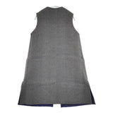 45R/45rpm カルゼ二重織ノースリーブコート リバーシブル 定価81400円 コート ネイビー グレー レディース フォーティーファイブアールピーエム【中古】5-1205T∞