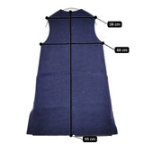 45R/45rpm カルゼ二重織ノースリーブコート リバーシブル 定価81400円 コート ネイビー グレー レディース フォーティーファイブアールピーエム【中古】5-1205T∞