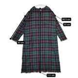 45R/45rpm フロートタータンチェックワンピース ドレス 定価55000円 ワンピース グリーン ネイビー レディース フォーティーファイブアールピーエム【中古】5-1205T∞