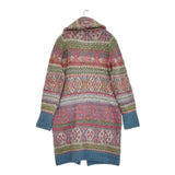 45R/45rpm ノアランドジャガードカウチンコート 定価70400円 コート マルチカラー レディース フォーティーファイブアールピーエム【中古】5-1206T♪