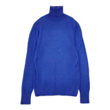 45R/45rpm スーピマオーガニック超ガーゼTURTLENECK タートルネックニット 定価16500円 セーター ニット ブルー レディース フォーティーファイブアールピーエム【中古】5-1208M∞
