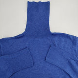 45R/45rpm スーピマオーガニック超ガーゼTURTLENECK タートルネックニット 定価16500円 セーター ニット ブルー レディース フォーティーファイブアールピーエム【中古】5-1208M∞