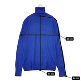 45R/45rpm スーピマオーガニック超ガーゼTURTLENECK タートルネックニット 定価16500円 セーター ニット ブルー レディース フォーティーファイブアールピーエム【中古】5-1208M∞