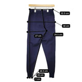 45R/45rpm カメリヤ総針のスウェットパンツ 定価40700円 ウールニット パンツ ネイビー レディース フォーティーファイブアールピーエム【中古】5-1208T∞