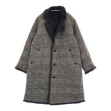 45R/45rpm シェットランドニットとボアのコート リバーシブル 定価159500円 グレー ネイビー レディース フォーティーファイブアールピーエム【中古】5-1123A♪