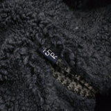 45R/45rpm シェットランドニットとボアのコート リバーシブル 定価159500円 グレー ネイビー レディース フォーティーファイブアールピーエム【中古】5-1123A♪